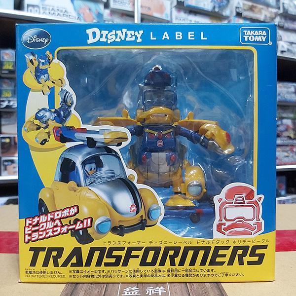 【2010年發售老物】TAKARA TOMY | 變形金剛 | 迪士尼系列 | 25週年紀念 | 唐老鴨 | Donald Duck 衝浪板 | 金龜車 | 可動完成品 | 全新未拆 | 現貨 