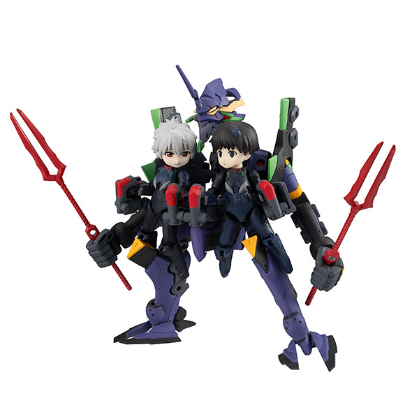 MegaHouse 百萬屋 | DESKTOP ARMY | 福音戰士新劇場版 | 碇真嗣＆渚薰＆EVANGELION第13號機 (預訂2022年6月) 