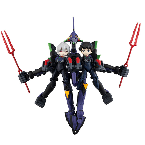 MegaHouse 百萬屋 | DESKTOP ARMY | 福音戰士新劇場版 | 碇真嗣＆渚薰＆EVANGELION第13號機 (預訂2022年6月) 