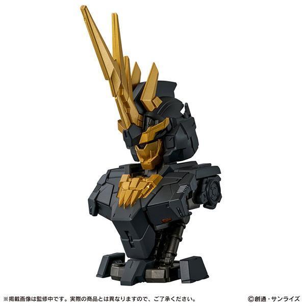 BANDAI 萬代 | 機動戰士鋼彈 | MS機械胸像DX 獨角獸鋼彈2號機 | 報喪女妖 | 內藏LED 燈發光機構 | 高約12.5cm 塑膠製半完成組裝模型 | 全3種 | 全新未拆完整1中盒6入販售 | 現貨 