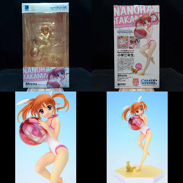 【絕版老物】WAVE CORPORATION BEACH QUEENS 魔法少女奈葉 The MOVIE 1st | 高町奈葉 | 泳裝版 | 高約14.5公分 | 1/10 PVC完成品 | 盒況如圖 | 全新未拆 | 現貨 