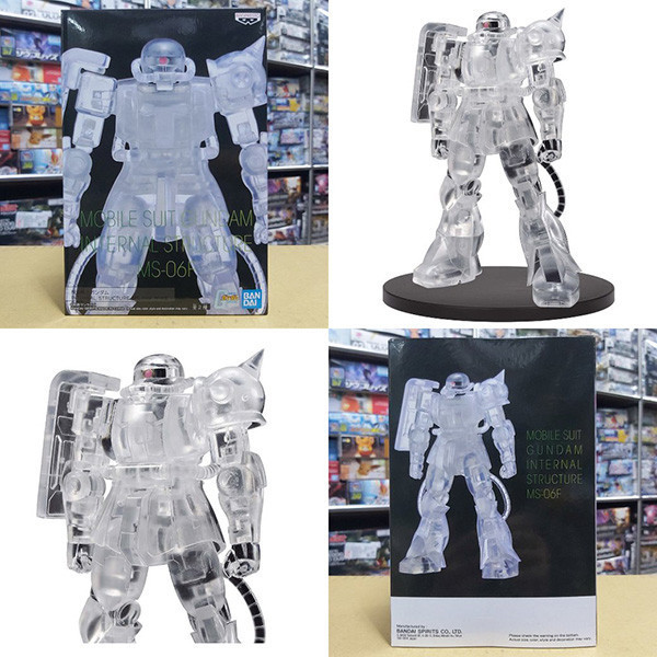 BANPRESTO 景品 | 機動戰士鋼彈 | INTERNAL STRUCTURE MS-06F 薩克Ⅱ 綠薩克 | ver.B 全透明版 | 高約14公分 | 全新未拆 | 現貨 