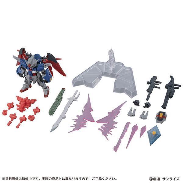 BANDAI 萬代 | 機動戰士鋼彈 | 重裝X重奏 | MOBILE SUIT ENSEMBLE EX55+EX56 命運鋼彈SpecⅡ | 含光之翼+宙斯魅影 | 神王型外掛裝備 | 全長約19cm 2款合售 | 全新未拆 | 現貨 