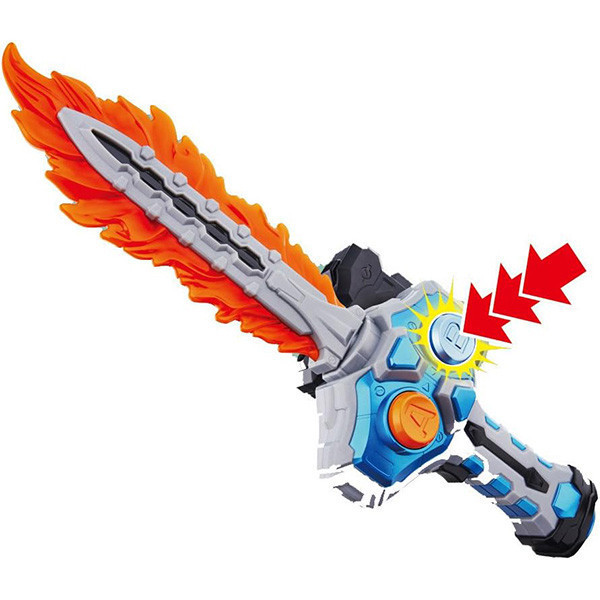 BANDAI 萬代 | 假面騎士Brave 專用炎與冰劍型武器 | 爆炎冰結 | DX 手把長劍(冰霜爆炎劍) | 全新未拆 | 現貨 