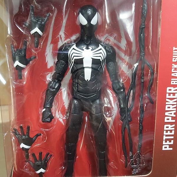 HASBRO 孩之寶 | Marvel Legends | 漫威 | 電玩 | Spider-Man 2 蜘蛛人 | Peter Parker Black Suit 彼得·帕克 (黑色戰衣/共生體戰衣/猛毒戰衣/黑化蜘蛛人) 高約15公分 | 可動完成品 | 全新未拆 | 現貨 