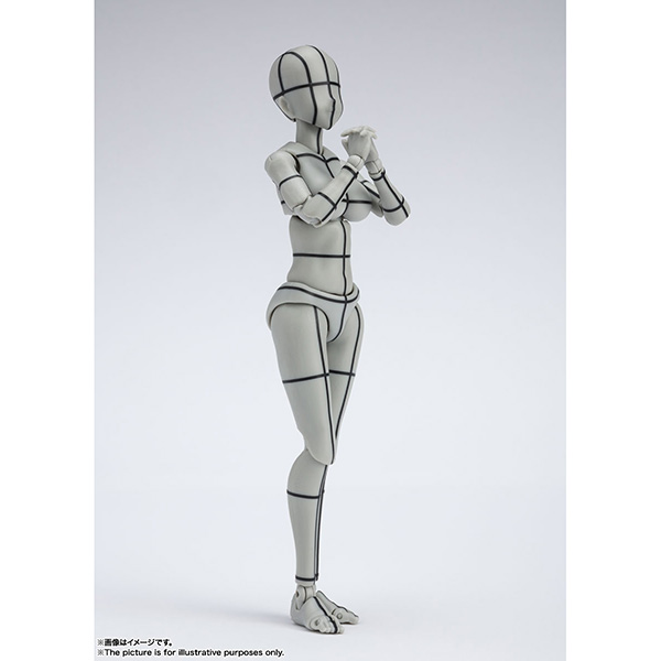 BANDAI 萬代 | S.H.Figuarts SHF 女性素體-矢吹健太朗-線框(Gray Color Ver.) (預訂2022年4月) 