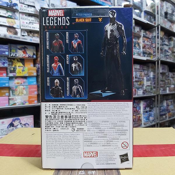 HASBRO 孩之寶 | Marvel Legends | 漫威 | 電玩 | Spider-Man 2 蜘蛛人 | Peter Parker Black Suit 彼得·帕克 (黑色戰衣/共生體戰衣/猛毒戰衣/黑化蜘蛛人) 高約15公分 | 可動完成品 | 全新未拆 | 現貨 
