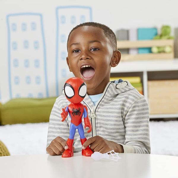 HASBRO 孩之寶 | 漫威蜘蛛人與他的神奇朋友們 | 巨大英雄 | 蜘蛛人 | Spider-Man 頭部與手臂可活動 | 高約23公分 | 全新未拆 | 現貨 
