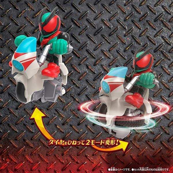 BANDAI 萬代 | MONSMOTO假面騎士01 假面騎士ZEZTZ PHYSICAM IMPACT | 拉動拉條可向前衝或旋轉 | 全新未拆 | 現貨 