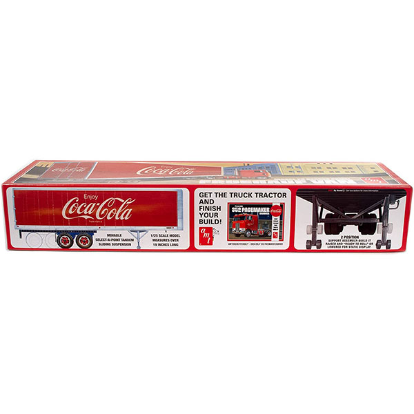 AMT 1/25 可口可樂 | 大貨車| 貨櫃 | 組裝模型 | Fruehauf Beaded Van Semi Trailer, Coca-Cola, Model Kit, AMT1109 (不含拖車頭) 