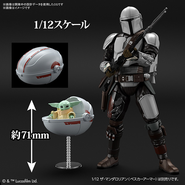 BANDAI 萬代 | 1/4 《星際大戰：曼達洛人》 1/4 格羅古 | 尤達寶寶 | 組裝模型 | 現貨  