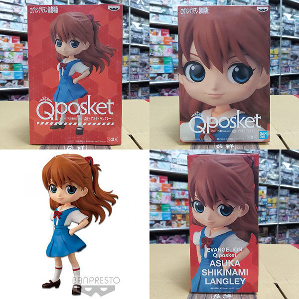 BANPRESTO 福音戰士新劇場版 | Q posket  Qposket 惣流·明日香·蘭格雷 | 制服 | A款 | 一般色 | 高約14cm 全新未拆 | 現貨 