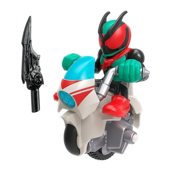 BANDAI 萬代 | MONSMOTO假面騎士01 假面騎士ZEZTZ PHYSICAM IMPACT | 拉動拉條可向前衝或旋轉 | 全新未拆 | 現貨 