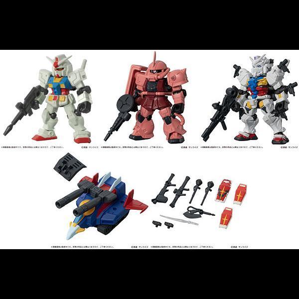 BANDAI 萬代 | 機動戰士鋼彈 | 重裝X重奏 | MOBILE SUIT ENSEMBLE 30  內含RX-78-2 鋼彈、MS-06S 夏亞專用薩克II、白色鋼彈、G戰機 | 共全5種 | 完整1中盒10入販售 | 全新未拆 | 現貨 