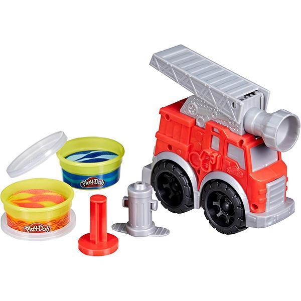 HASBRO 孩之寶 | Play-Doh 培樂多 | 安全無毒 | 黏土品牌 | 車輪系列 | 消防車遊戲組 | 全新未拆 | 現貨 