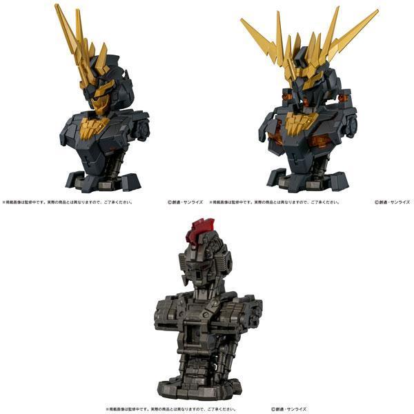 BANDAI 萬代 | 機動戰士鋼彈 | MS機械胸像DX 獨角獸鋼彈2號機 | 報喪女妖 | 內藏LED 燈發光機構 | 高約12.5cm 塑膠製半完成組裝模型 | 全3種 | 全新未拆完整1中盒6入販售 | 現貨 