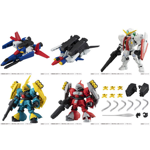 BANDAI 萬代 | 機動戰士鋼彈 | 重裝X重奏 | MOBILE SUIT ENSEMBLE 17  內含ZZ鋼彈、亞克托·德卡（裘尼機及葵絲機） | 共全6種 | 完整1中盒10入販售 | 全新未拆 | 現貨 