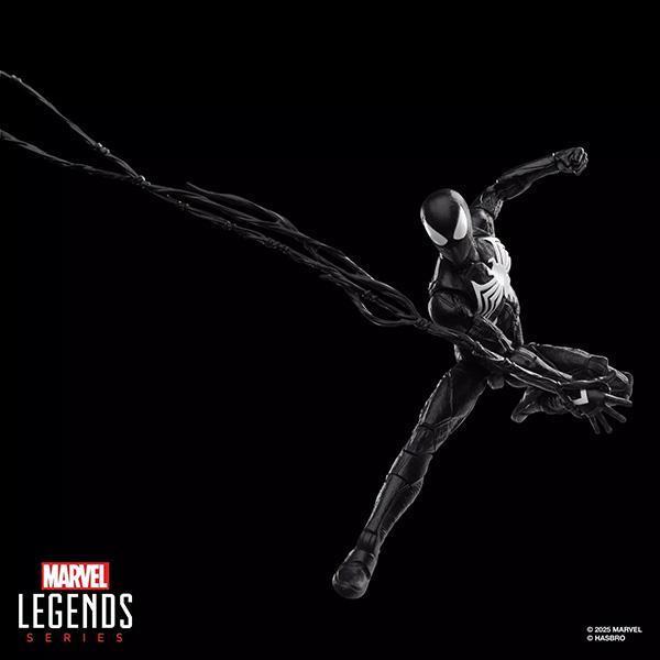 HASBRO 孩之寶 | Marvel Legends | 漫威 | 電玩 | Spider-Man 2 蜘蛛人 | Peter Parker Black Suit 彼得·帕克 (黑色戰衣/共生體戰衣/猛毒戰衣/黑化蜘蛛人) 高約15公分 | 可動完成品 | 全新未拆 | 現貨 