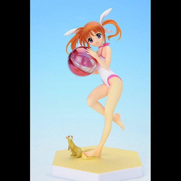 【絕版老物】WAVE CORPORATION BEACH QUEENS 魔法少女奈葉 The MOVIE 1st | 高町奈葉 | 泳裝版 | 高約14.5公分 | 1/10 PVC完成品 | 盒況如圖 | 全新未拆 | 現貨 