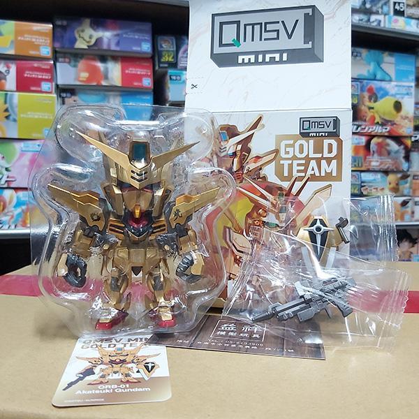 BANDAI 萬代 | 機動戰士鋼彈 | QMSV MINI GOLD TEAM 金色戰隊 | 金色款 | 曉鋼彈 | 僅開盒確認 | 槍的包裝袋有撕開 | 如圖 | 現貨 