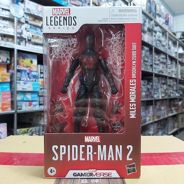 HASBRO 孩之寶 | Marvel Legends | 漫威 | 電玩 | Spider-Man 2 蜘蛛人 | Miles Morales Brooklyn 2099 Suit 邁爾斯 ·摩拉斯（布魯克林 2099 戰衣） 高約15公分 | 可動完成品 | 全新未拆 | 現貨 