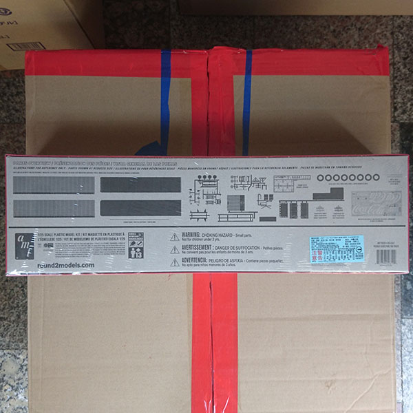 AMT 1/25 可口可樂 | 大貨車| 貨櫃 | 組裝模型 | Fruehauf Beaded Van Semi Trailer, Coca-Cola, Model Kit, AMT1109 (不含拖車頭) 