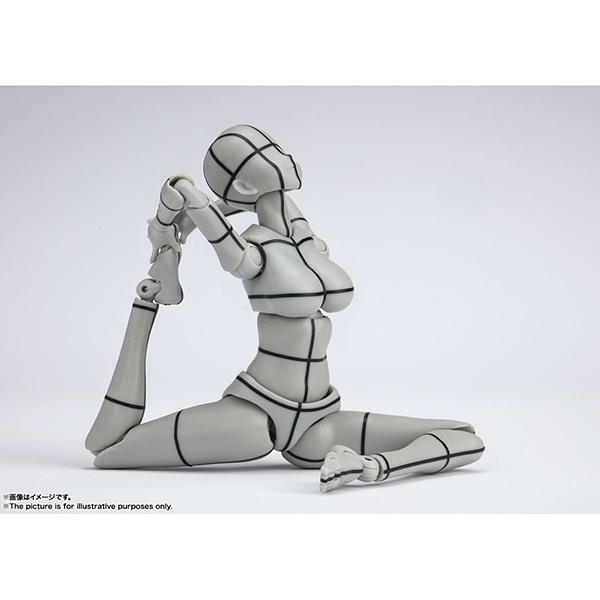 BANDAI 萬代 | S.H.Figuarts SHF 女性素體-矢吹健太朗-線框(Gray Color Ver.) (預訂2022年4月) 