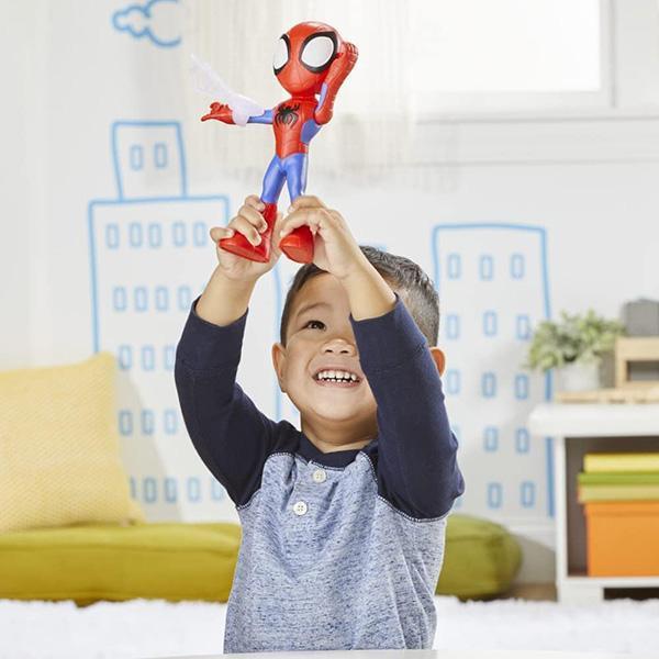 HASBRO 孩之寶 | 漫威蜘蛛人與他的神奇朋友們 | 巨大英雄 | 蜘蛛人 | Spider-Man 頭部與手臂可活動 | 高約23公分 | 全新未拆 | 現貨 