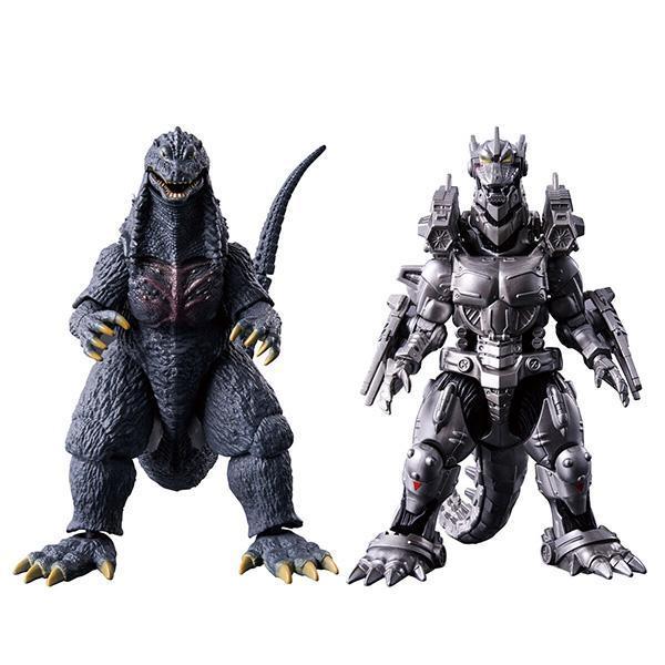 BANDAI 萬代 | 哥吉拉可動公仔 | 哥吉拉(2003)&機械哥吉拉 | 對戰組 | 含特典"哥吉拉 東京SOS"海報架 | 全新未拆 | 現貨 