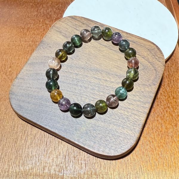 碧璽 合鹿工作室,碧璽,電氣石手鍊,多彩水晶,平衡脈輪,排除負能量,天然礦石,客製化手環,願望石,能量淨化