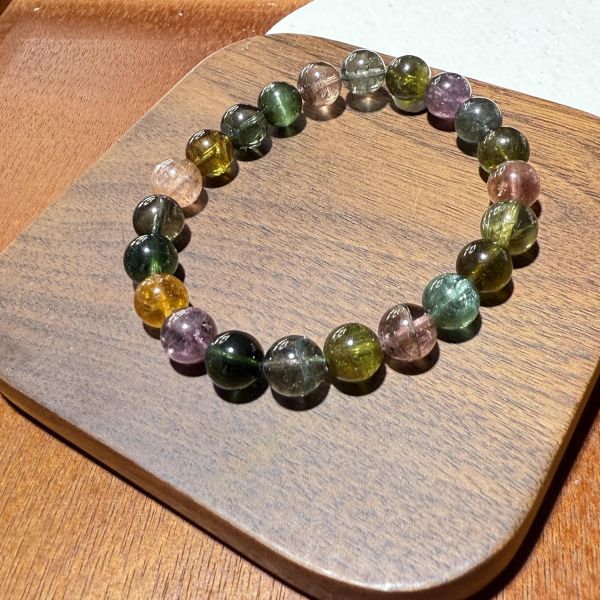 碧璽 合鹿工作室,碧璽,電氣石手鍊,多彩水晶,平衡脈輪,排除負能量,天然礦石,客製化手環,願望石,能量淨化