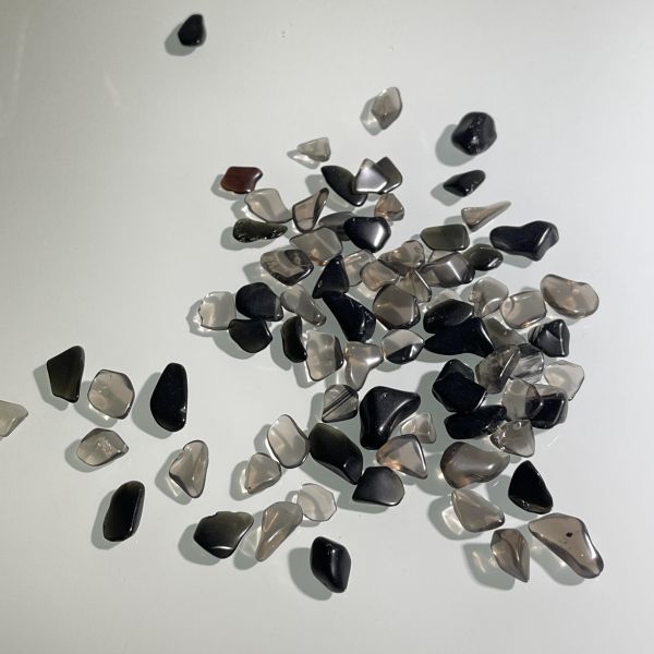 冰種黑曜碎石 紫水晶,原礦,水晶,礦石