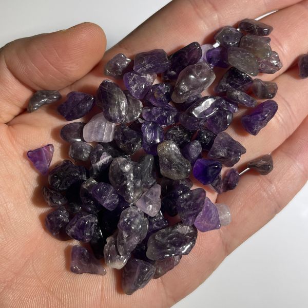 紫水晶(深)碎石 紫水晶,原礦,水晶,礦石