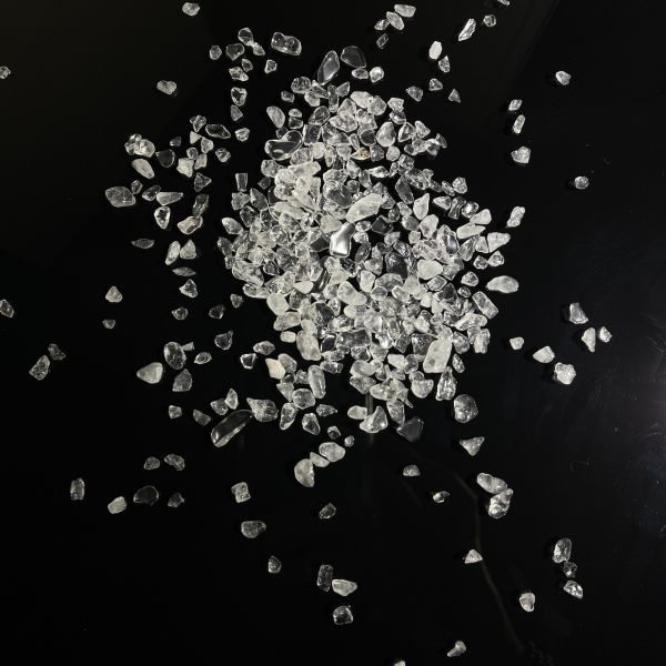 白水晶碎石(細) 白水晶,原礦,水晶,礦石