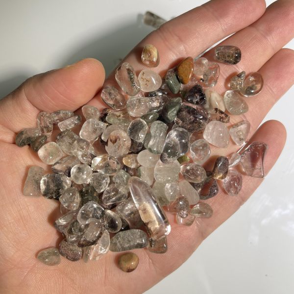 綠幽靈碎石 綠幽靈水晶,原礦,水晶,礦石