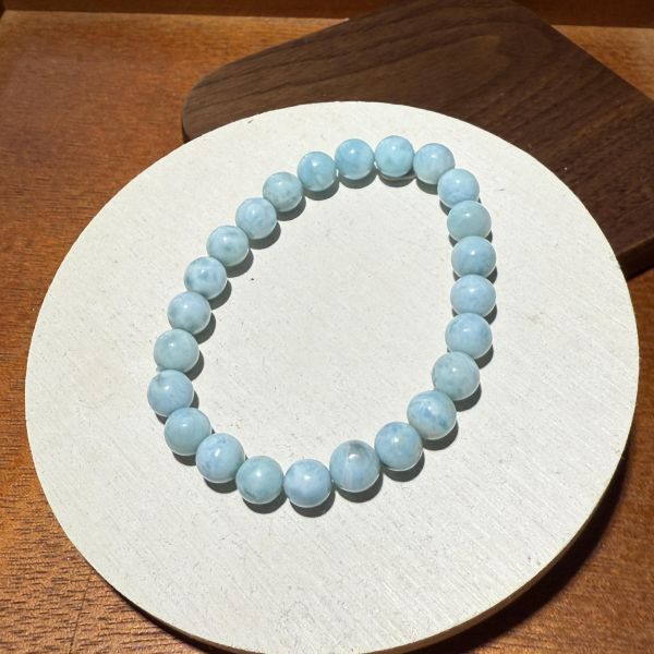 拉力馬手環 合鹿工作室,拉力馬手環,海紋石,針鈉鈣石,喉輪水晶,溝通表達,理性思考,提升自信,天然礦石,能量淨化