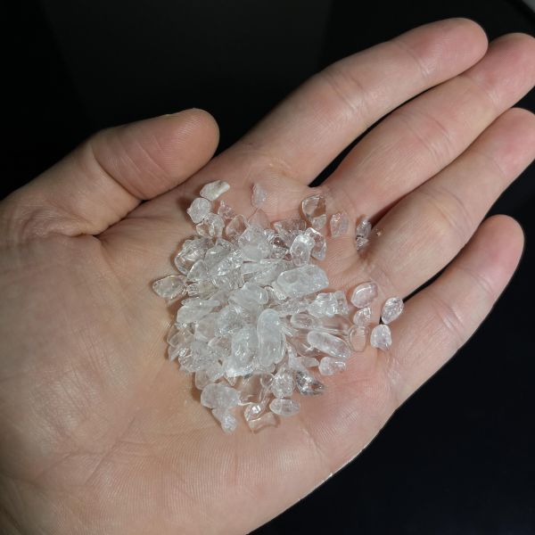 白水晶碎石(細) 白水晶,原礦,水晶,礦石