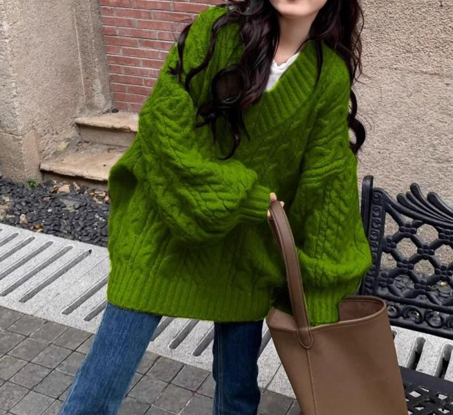 春秋款寬版長版毛衣/針織衫 套頭毛衣送洗,長版毛衣送洗