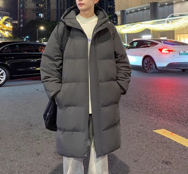 加厚中大衣外套(下擺近膝) 外套乾洗