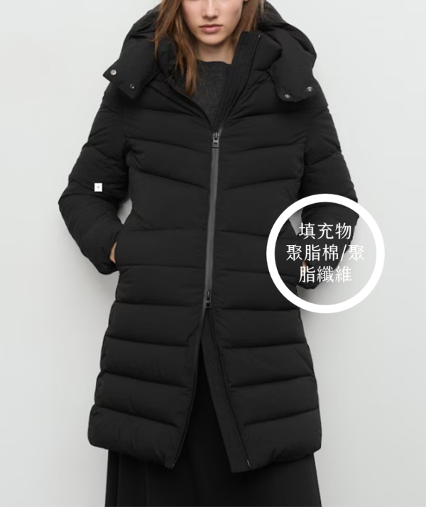 加厚中長外套(下擺遮過臀部) 外套乾洗