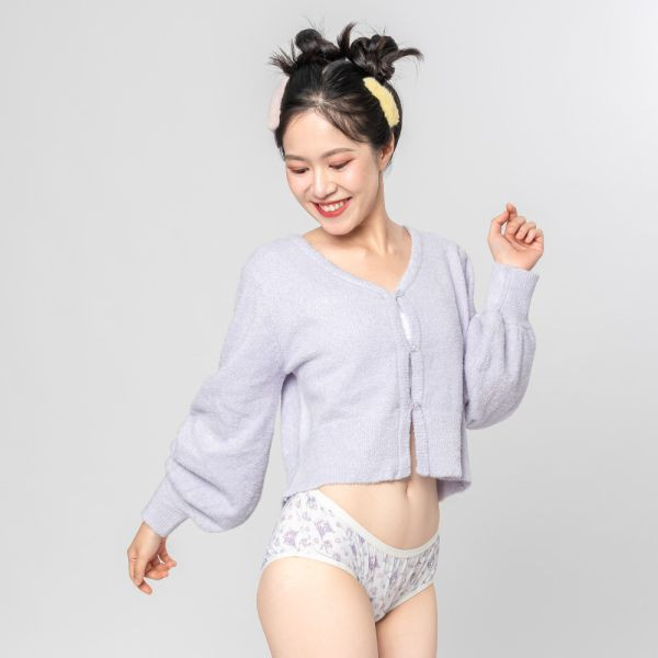 【柯以柔粉絲專屬零碼特價】三麗鷗｜日用酷洛米中腰吸血內褲 ( 3片衛生棉) 月亮褲,吸血內褲,台灣第一家吸血內褲,三麗鷗,酷洛米,丁香紫,,生理期,衛生棉,外漏,防漏,棉條,月亮杯,月事內褲,生理褲,M巾,月亮杯,外漏,月經內褲,吸血內褲,經期內褲,紅紅褲,紅紅褲月亮褲,生理褲