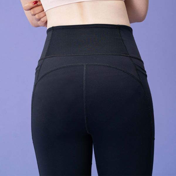 Close-Fit | Mid-Waist Absorbent Long Pants (3-Piece Sanitary Pads) 月動褲,運動短褲女,運動短褲,運動長褲,躍動褲,月動庫,運動長褲,瑜珈褲