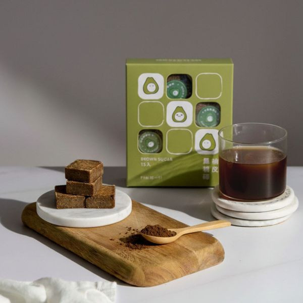 柚一村｜柚皮黑糖磚（5入） 柚一村,柚皮黑糖磚,品牌合作,救濟小農