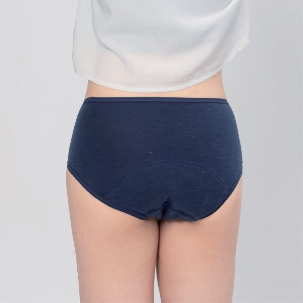 Lightweight Cotton-Feel| Daily Extra Absorbent Mid-Waist Period Underwear (6 Sanitary Pads Included) 吸血月亮褲,月亮褲,生理期,衛生棉,外漏,防漏,棉條,月亮杯,月事內褲,生理褲,M巾,月亮杯,外漏,月經內褲,吸血內褲,經期內褲,紅紅褲,紅紅褲月亮褲,生理褲