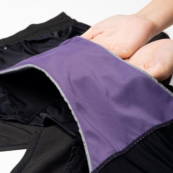 【現場取貨】休閒｜中腰吸血短褲 ( 3片衛生棉) 月動褲,運動短褲女,運動短褲,運動長褲,躍動褲,月動庫,運動長褲,瑜珈褲,月動褲