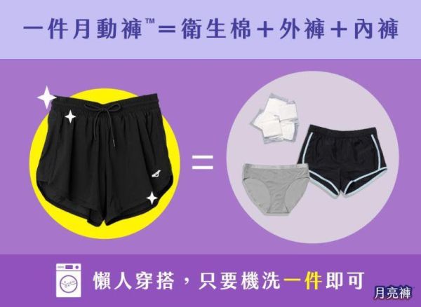 【現場取貨】休閒｜中腰吸血短褲 ( 3片衛生棉) 月動褲,運動短褲女,運動短褲,運動長褲,躍動褲,月動庫,運動長褲,瑜珈褲,月動褲