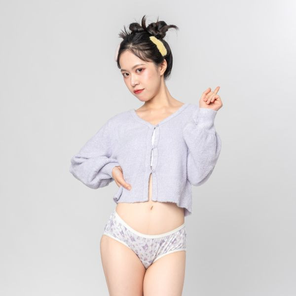 【柯以柔粉絲專屬零碼特價】三麗鷗｜日用酷洛米中腰吸血內褲 ( 3片衛生棉) 月亮褲,吸血內褲,台灣第一家吸血內褲,三麗鷗,酷洛米,丁香紫,,生理期,衛生棉,外漏,防漏,棉條,月亮杯,月事內褲,生理褲,M巾,月亮杯,外漏,月經內褲,吸血內褲,經期內褲,紅紅褲,紅紅褲月亮褲,生理褲