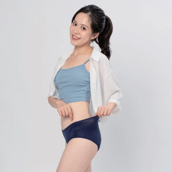 Lightweight Cotton-Feel| Daily Extra Absorbent Mid-Waist Period Underwear (6 Sanitary Pads Included) 吸血月亮褲,月亮褲,生理期,衛生棉,外漏,防漏,棉條,月亮杯,月事內褲,生理褲,M巾,月亮杯,外漏,月經內褲,吸血內褲,經期內褲,紅紅褲,紅紅褲月亮褲,生理褲
