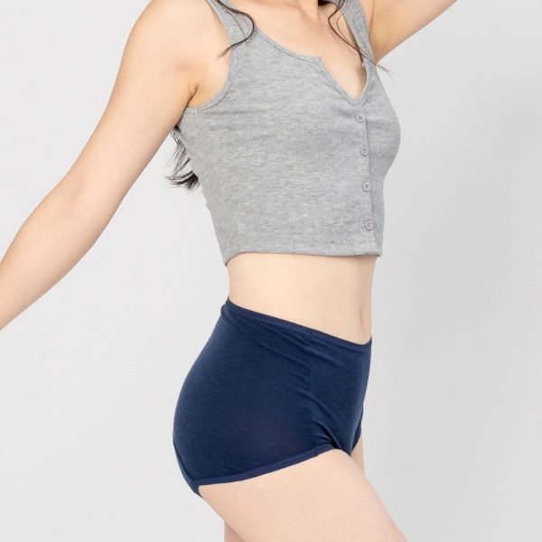 Lightweight Cotton-Feel| Daily Use High-Waist Absorbent Underwear with Extra Pads (6 Sanitary Pads) 吸血月亮褲,月亮褲,生理期,衛生棉,外漏,防漏,棉條,月亮杯,月事內褲,生理褲,M巾,月亮杯,外漏,月經內褲,吸血內褲,經期內褲,紅紅褲,紅紅褲月亮褲,生理褲