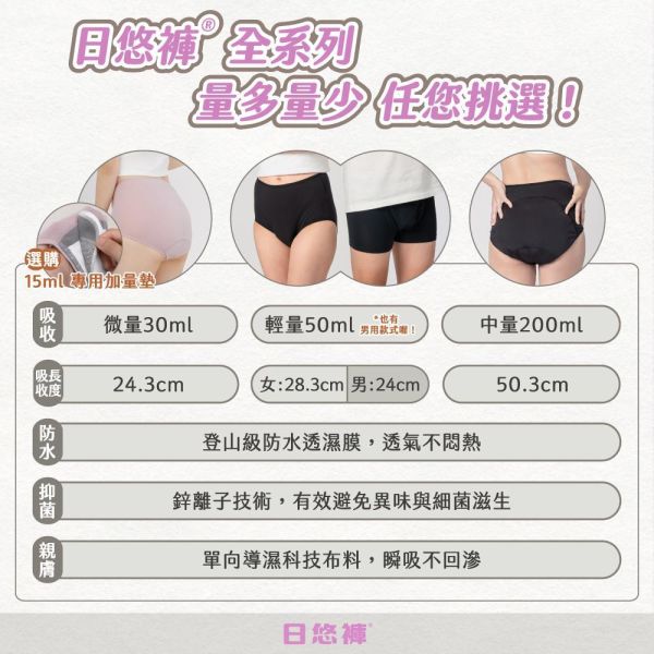 【限時三天下殺5折！】漏尿｜女用 50ml 高腰吸水內褲(不可搭配加量墊) 漏尿,漏尿褲,吸水褲,漏尿怎麼辦,孕婦漏尿,懷孕漏尿,漏尿墊,漏尿內褲,防漏尿褲,懷孕咳嗽漏尿,孕婦漏尿護墊,老人漏尿護墊,懷孕初期漏尿,漏尿墊ptt,月亮褲漏尿,老人防漏尿褲,懷孕漏尿,孕婦咳嗽漏尿,日悠